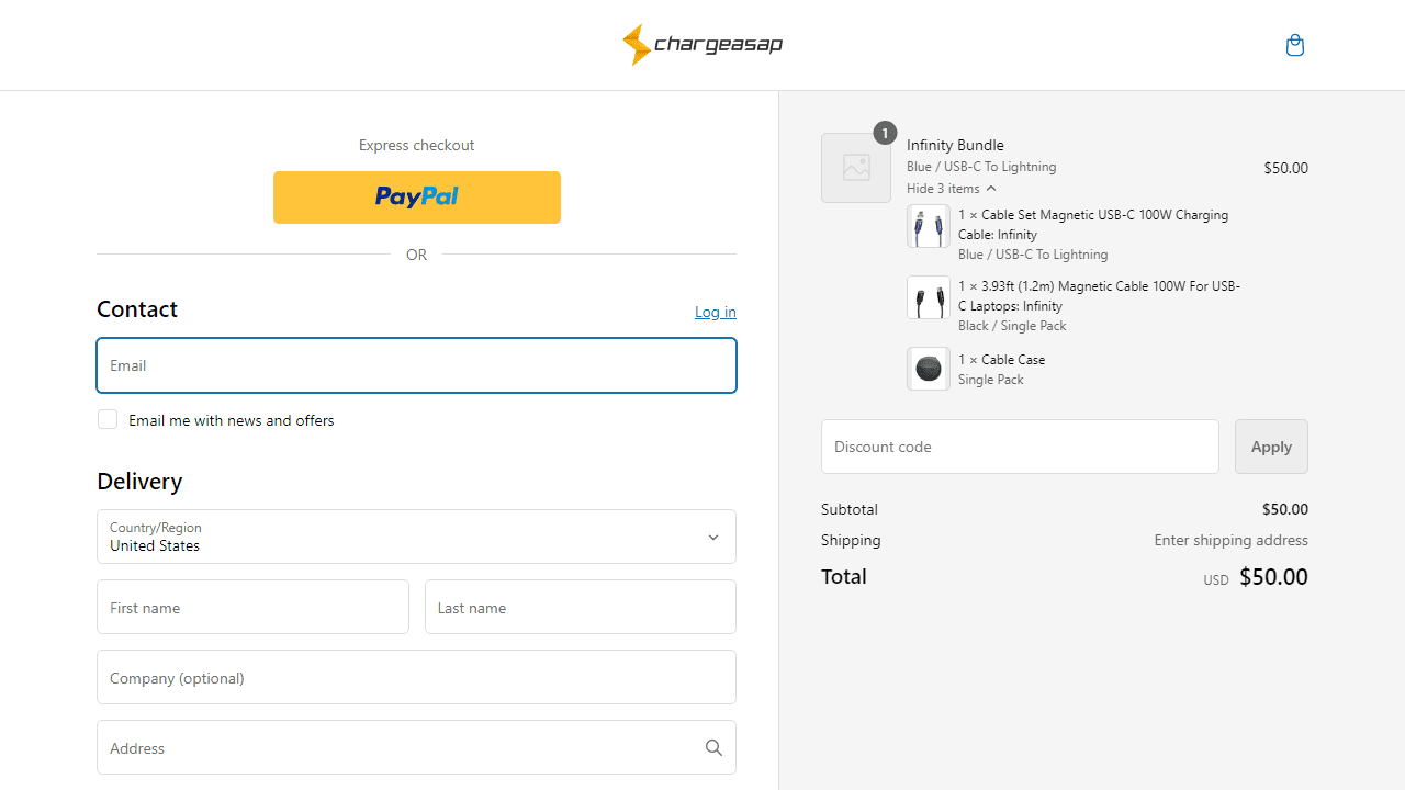 How to apply Chargeasap coupon code